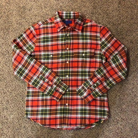 Aeropostale Plaid Flannel Men M Used - Picture 3 of 8